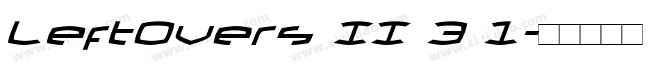 LeftOvers II 3 1字体转换